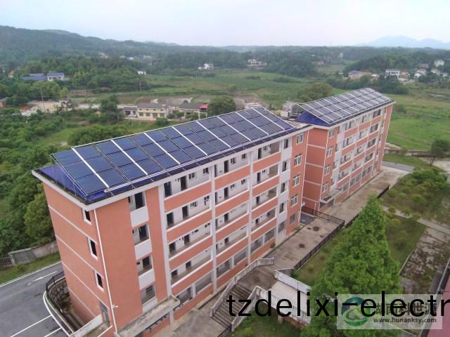 長沙縣石常中學宿捨樓及食堂太陽能熱水係統工程