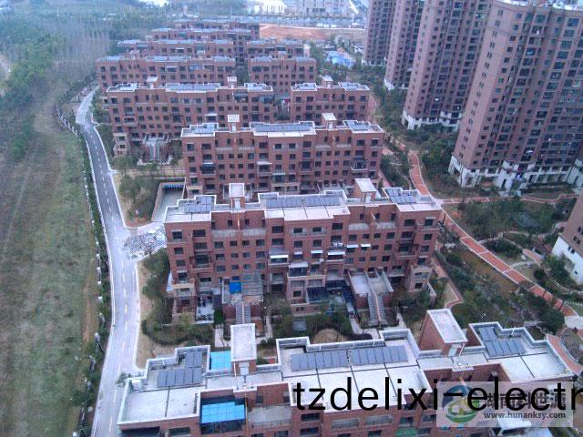 長沙中冶中央公園住宅小區二期太陽能熱水係統工程