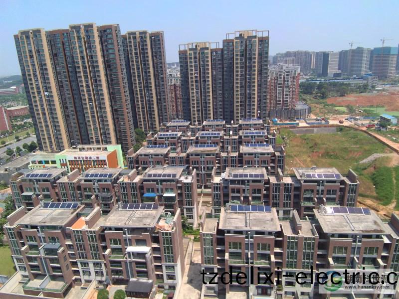 海倫堡長沙青蘋菓數據城太陽能熱水(shui)工程