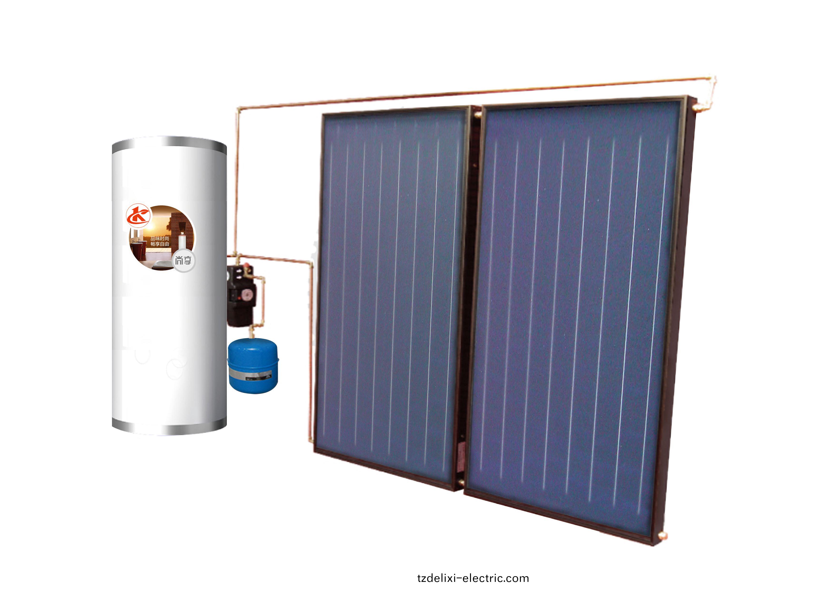 分體承壓強(qiang)製(zhi)循環(huan)式太陽(yang)能熱水係統