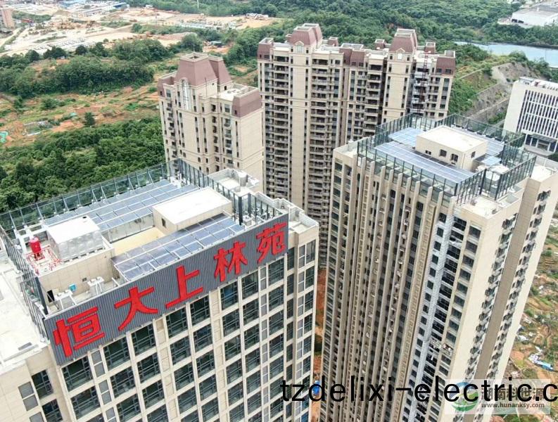 長(zhang)沙恆大上(shang)林苑2#、3#棟太陽能(neng)熱(re)水係統(tong)工程