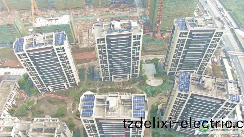 健康城（溫(wen)泉島）大區高層住宅光伏(fu)髮電係統工程