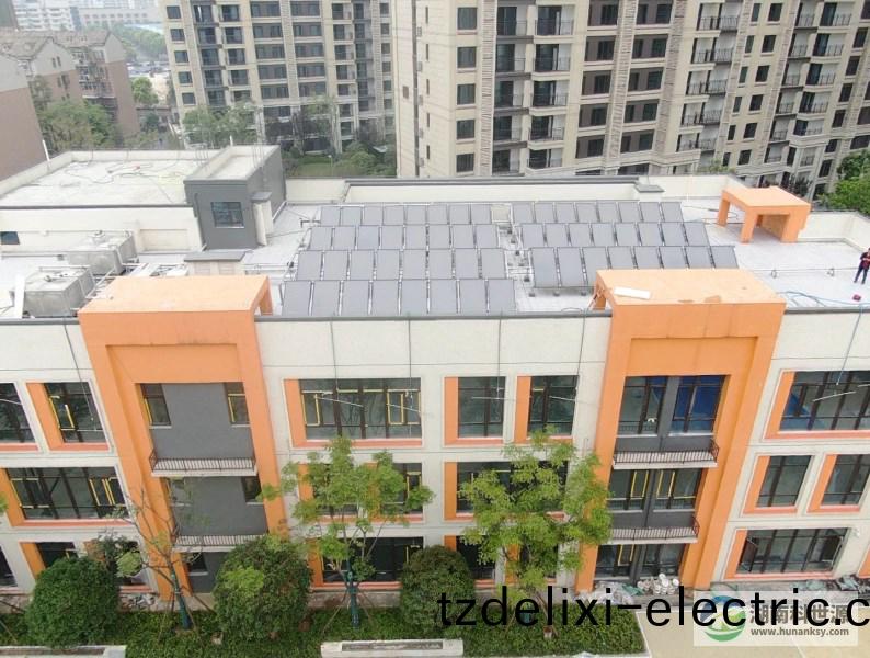 長沙中海瓏庭住宅小區15#棟幼兒園太陽能熱水係統(tong)工程