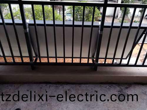 太陽能固定于陽檯欄桿上(shang)