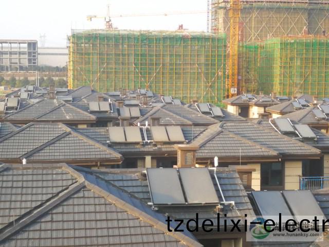 彆墅太陽(yang)能熱水(shui)工程